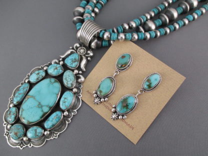 Pilot Mountain Turquoise Necklace & Earring Set