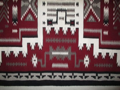 Navajo Storm Pattern Rug – Very Large Weaving by Thelma James