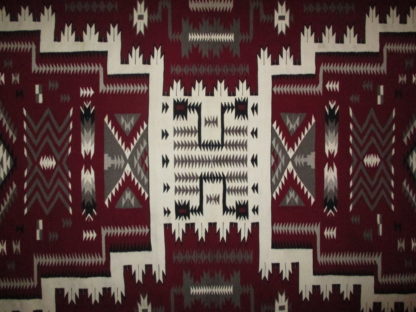 Navajo Storm Pattern Rug – Very Large Weaving by Thelma James