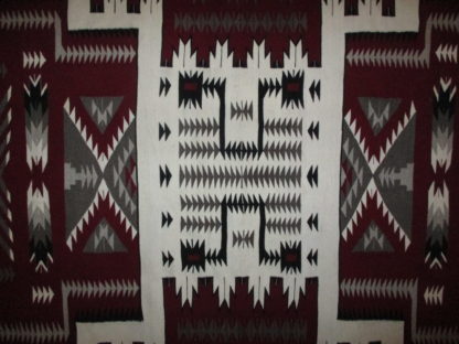 Navajo Storm Pattern Rug – Very Large Weaving by Thelma James