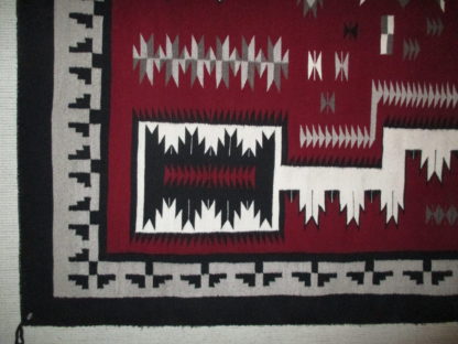 Navajo Storm Pattern Rug – Very Large Weaving by Thelma James