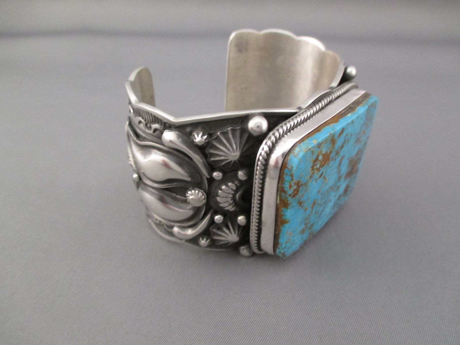 Royston Turquoise Cuff Bracelet by Darryl Becenti - Turquoise