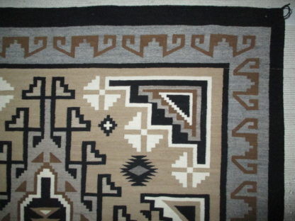 Ramona Curley Two Grey Hills Navajo Rug (circa 1965)