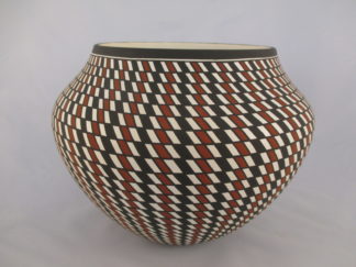 Large Acoma Pueblo Pottery Bowl by Native American (Acoma) potter, Paula Estevan $1,350-