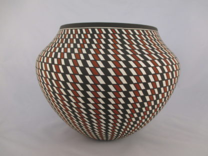 Larger Acoma Pueblo Pottery Bowl by Paula Estevan