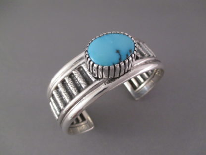 Bisbee Turquoise Cuff Bracelet by Bryan Joe