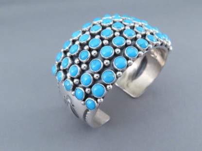 Sleeping Beauty Turquoise Cuff Bracelet by Aaron Toadlena