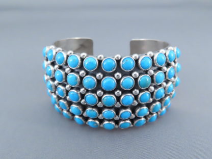 Sleeping Beauty Turquoise Cuff Bracelet by Aaron Toadlena