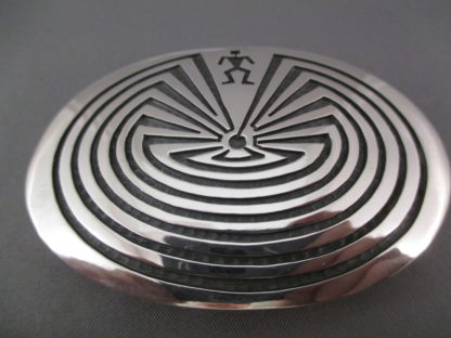 Man in the Maze Sterling Silver Belt Buckle