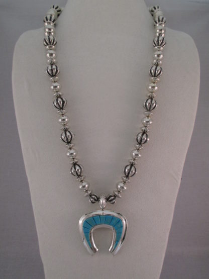 Al Joe Necklace with Reversible Turquoise Naja