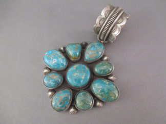 Fox Turquoise Pendant by Calvin Martinez