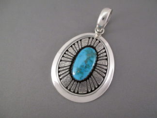 Morenci Turquoise Pendant by Al Joe