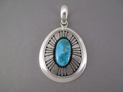 Morenci Turquoise Pendant by Al Joe