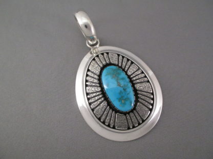 Morenci Turquoise Pendant by Al Joe