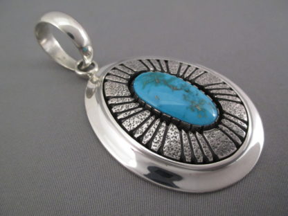 Morenci Turquoise Pendant by Al Joe