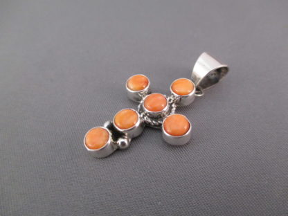 Cross Pendant with Spiny Oyster Shell