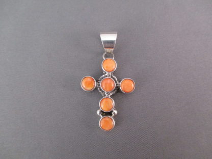 Cross Pendant with Spiny Oyster Shell