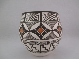 Smaller Acoma Pottery Jar - Painted Jar by Native American (Acoma Pueblo) pottery artist, Iris Lucario $335-