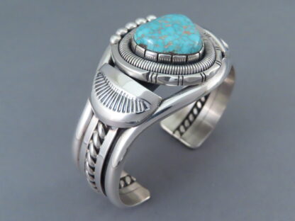 Carico Lake Turquoise Cuff Bracelet by Will Vandever