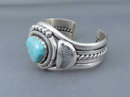 Carico Lake Turquoise Cuff Bracelet by Will Vandever