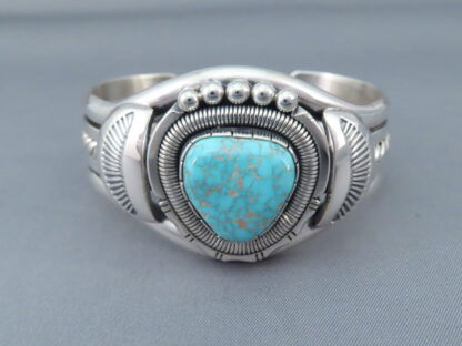 Carico Lake Turquoise Cuff Bracelet by Will Vandever