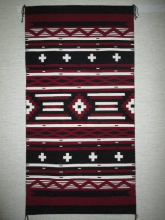 Navajo Chief's Blanket (Revival) by Native American (Navajo) weaving artist, Milicent Platero $1,450-