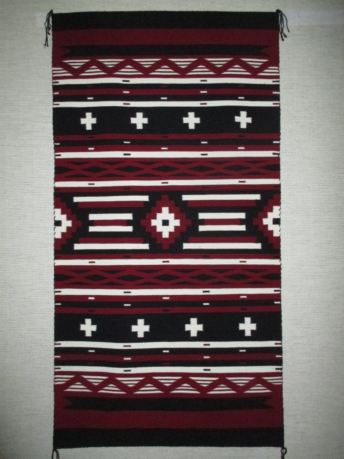 Navajo Chief's Blanket (Revival) by Native American (Navajo) weaving artist, Milicent Platero $1,450-