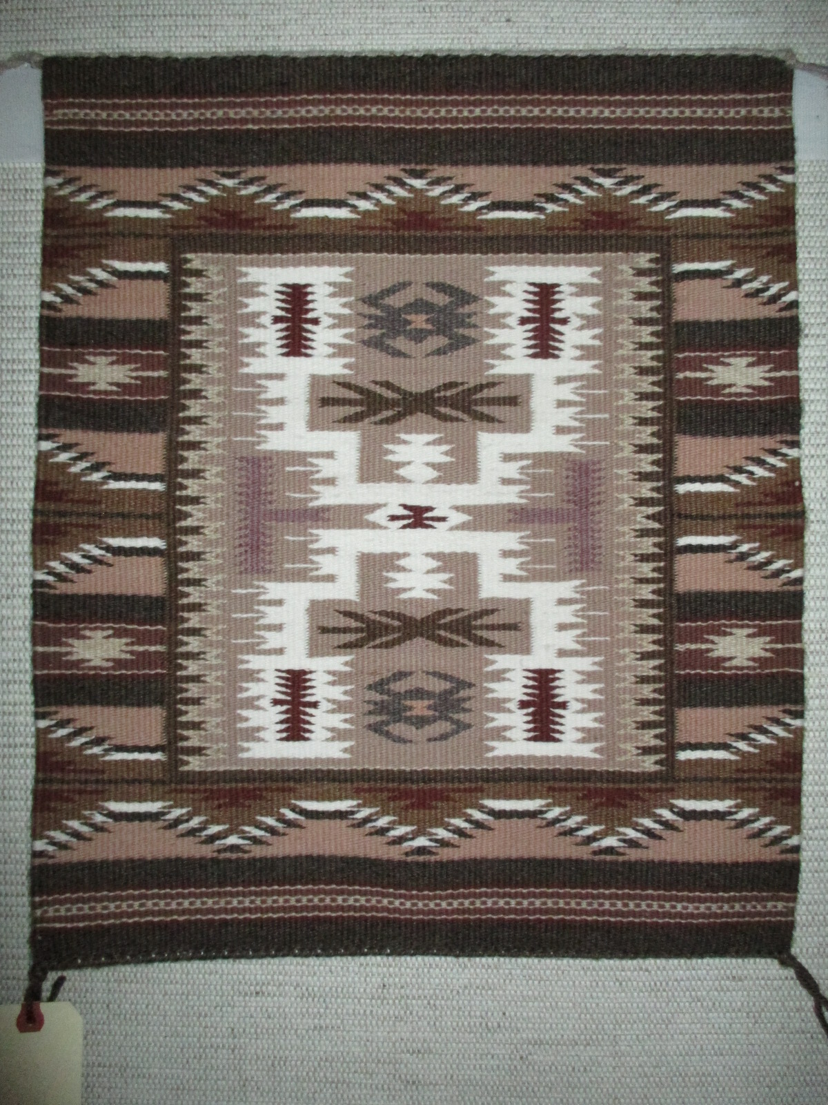 Small Navajo Weaving - '2 in 1' Storm Pattern inside Wide Ruins by Ruth Nellwood $385-