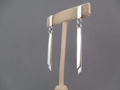 Long Sterling Silver Dangle Earrings by Artie Yellowhorse