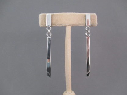 Long Sterling Silver Dangle Earrings by Artie Yellowhorse