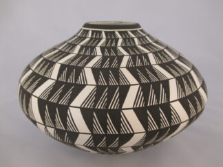 Acoma Pottery - Geometric Acoma Pueblo Pottery Bowl by Paula Estevan $550-