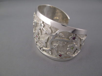Sterling Silver ‘Hummingbird’ Bracelet by Fortune Huntinghorse