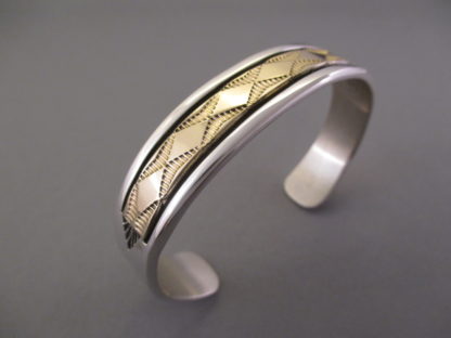 Larger Silver & Gold Bruce Morgan Bracelet