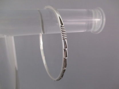 Sterling Silver Bangle Bracelet by Jennifer Curtis (Larger)