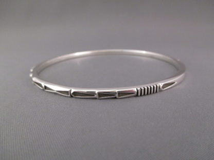 Sterling Silver Bangle Bracelet by Jennifer Curtis (Larger)