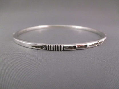 Sterling Silver Bangle Bracelet by Jennifer Curtis (Larger)