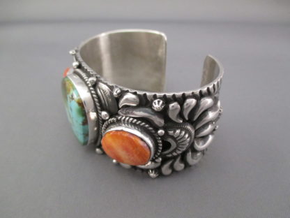 Royston Turquoise & Spiny Oyster Shell Cuff Bracelet