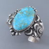 Kingman Turquoise & Sterling Silver Cuff Bracelet by Derrick Gordon