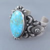 Kingman Turquoise & Sterling Silver Cuff Bracelet by Derrick Gordon