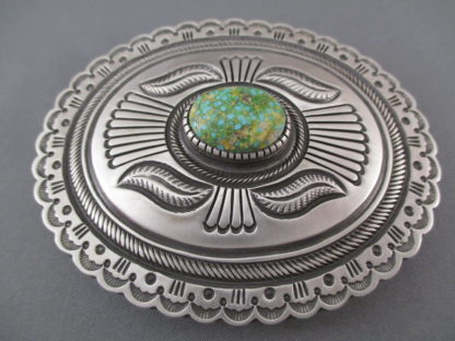 Carico Lake Turquoise Belt Buckle by Calvin Martinez