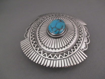 Turquoise Belt Buckle by Mark Yazzie