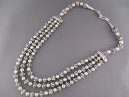 Sterling Silver Bead Necklace by Trent Lee