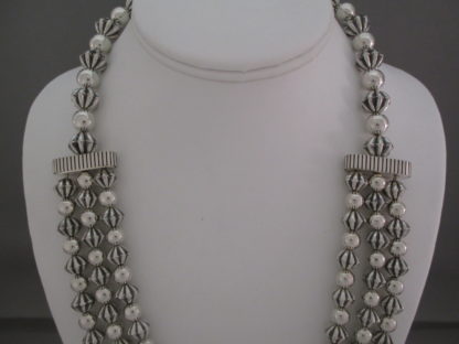 Sterling Silver Bead Necklace by Trent Lee