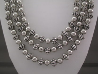Sterling Silver Bead Necklace by Trent Lee