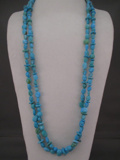 Long Sleeping Beauty Turquoise Necklace