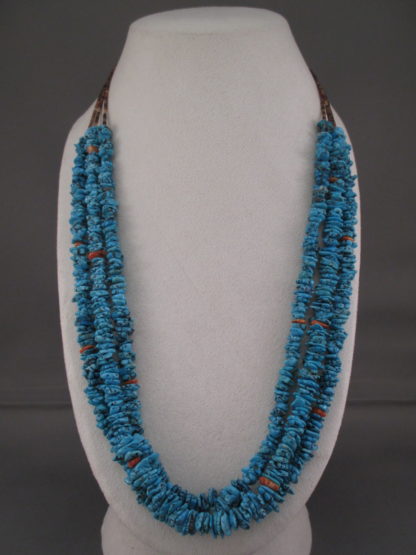Morenci Turquoise & Heishi Necklace (3-Strands)