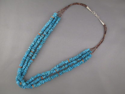 Morenci Turquoise & Heishi Necklace (3-Strands)