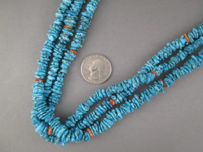 Morenci Turquoise & Heishi Necklace (3-Strands)