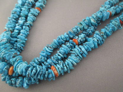 Morenci Turquoise & Heishi Necklace (3-Strands)