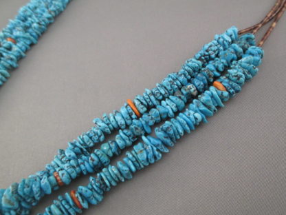 Morenci Turquoise & Heishi Necklace (3-Strands)